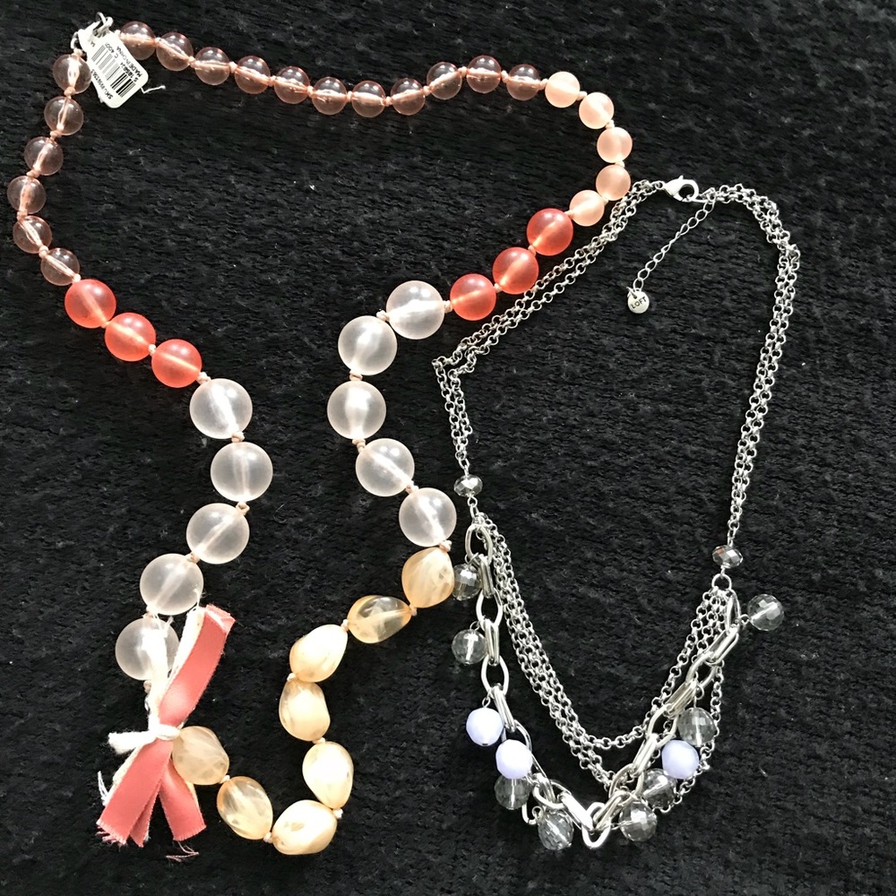 Set of 2 LOFT Statement Necklaces
